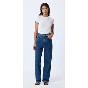 SLVRLAKE Koko High Rise Relaxed Jean in Claremont Straight Leg 27 NWT